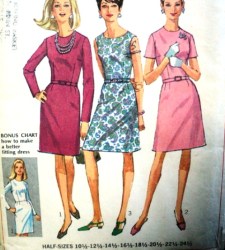 7502 1/2 SIZE BASIC DRESS, FITTING SHELL 67 PATTERN 20 43''B